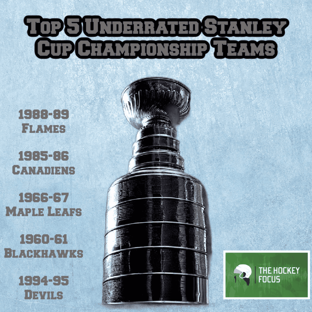 Top 5 Underrated Stanley Cup Championship Teams - The Hockey Focus