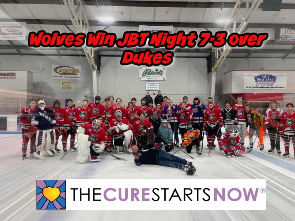 New England Wolves Annual JBT Game raises an incredible $62,000.00 for the Cure Starts Now  - The Hockey Focus